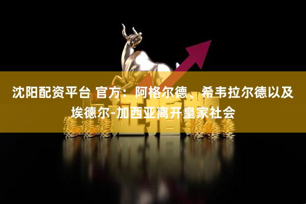 沈阳配资平台 官方：阿格尔德、希韦拉尔德以及埃德尔-加西亚离开皇家社会